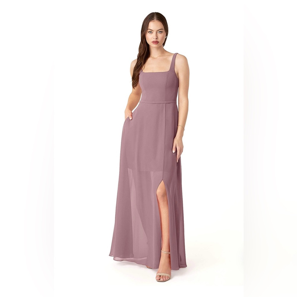 Azazie Renee Bridesmaid Dress in Dusty Rose - Sz A6